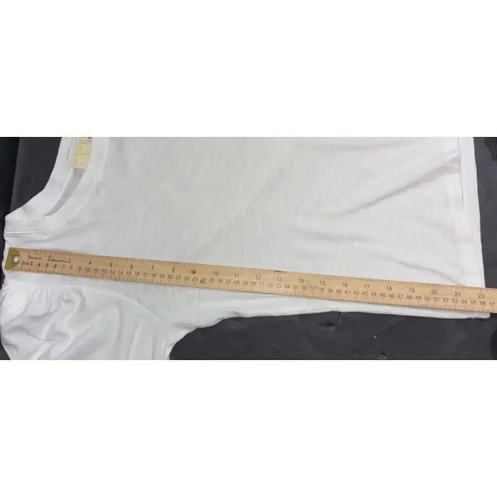 Anthropologie Nation LTD Puff Sleeve Quiet Luxury Minimalist Cotton Blouse Small - Picture 14 of 14